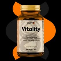 Vitality GenX – doplněk stravy pro mužskou energii, testosteron a reprodukční zdraví s kotvičníkem a ženšenem